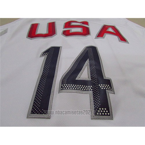 Camiseta USA 2016 Draymond Green #14 Blanco